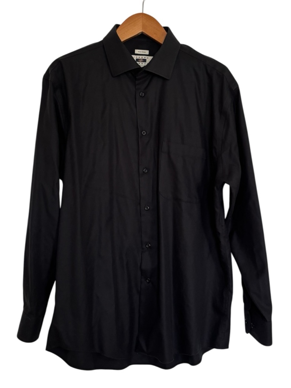 Joseph Abboud Black Long-Sleeve Dress Shirt